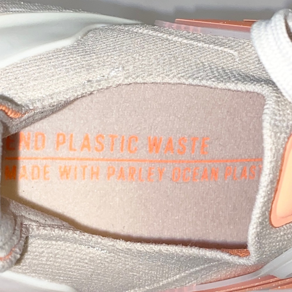 adidas Women's Athletic Shoes Beige with Peach Accents - Picture 4 of 16